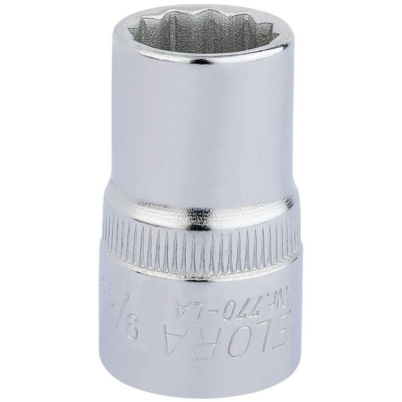 Draper 24369 Elora Bi-Hexagon Socket, 1/2" Sq. Dr., 9/16"