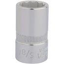 Draper 24385 Elora Bi-Hexagon Socket, 1/2" Sq. Dr., 5/8"