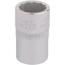 Draper 24400 Elora Bi-Hexagon Socket, 1/2" Sq. Dr., 11/16"