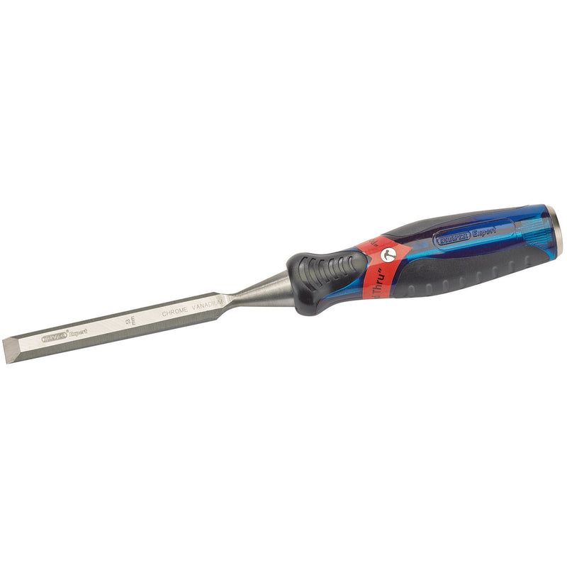 Draper 24404 Soft Grip Pound Thru Bevel Edge Wood Chisel, 13 x 140mm