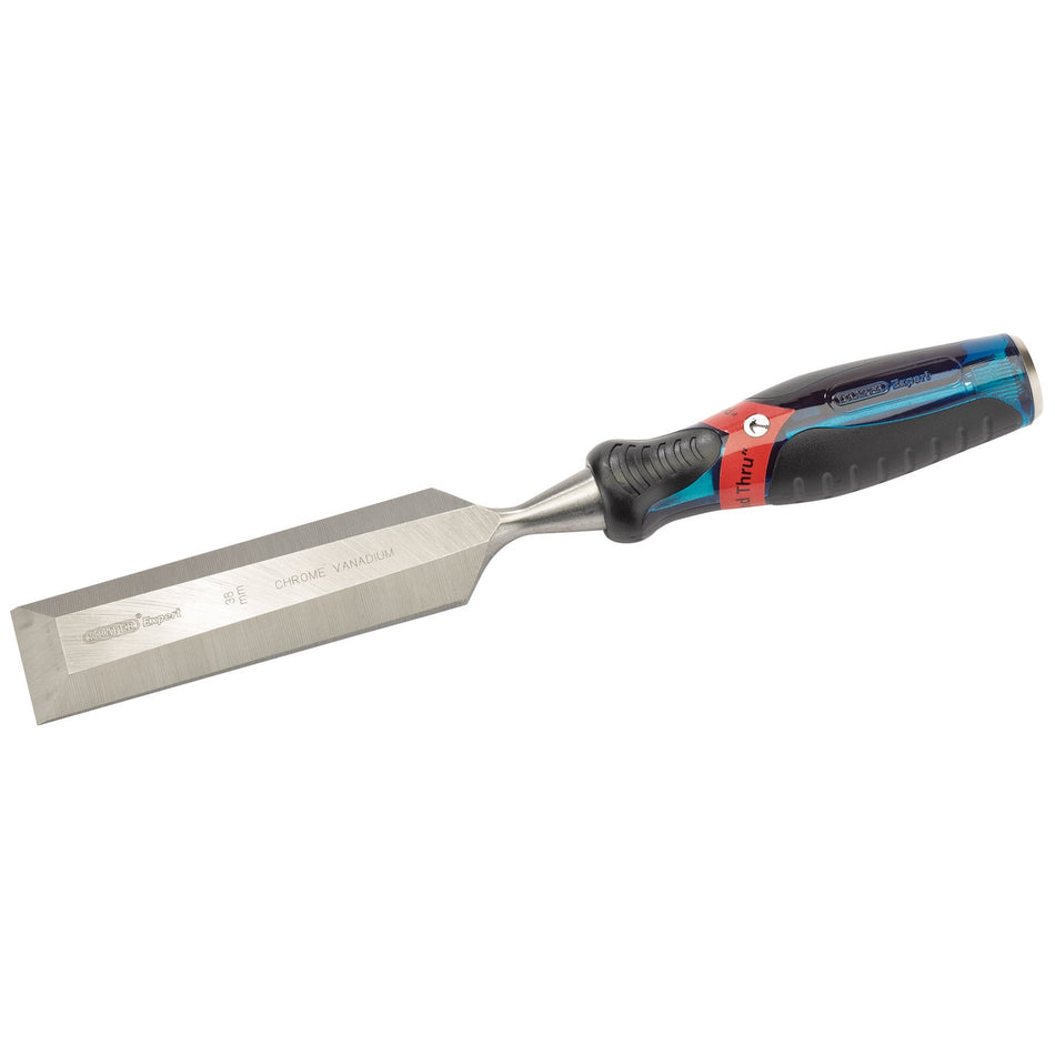Draper 24411 Soft Grip Pound Thru Bevel Edge Wood Chisel, 38 x 140mm