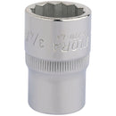 Draper 24418 Elora Bi-Hexagon Socket, 1/2" Sq. Dr., 3/4"