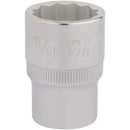Draper 24434 Elora Bi-Hexagon Socket, 1/2" Sq. Dr., 13/16"