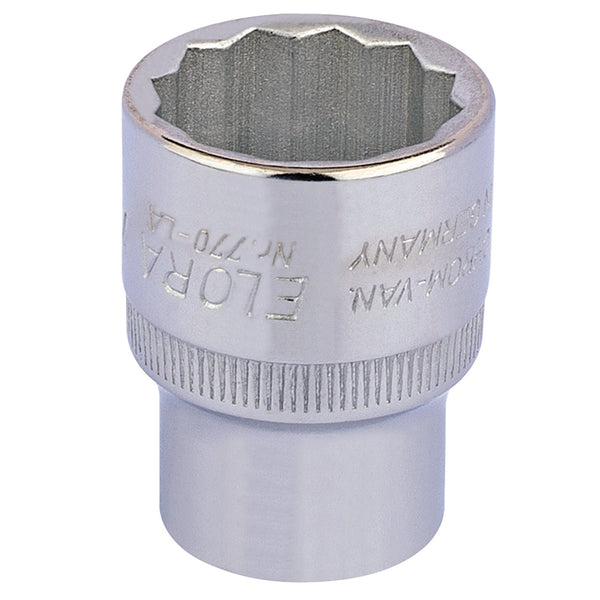 Draper 24442 Elora Bi-Hexagon Socket, 1/2" Sq. Dr., 7/8"
