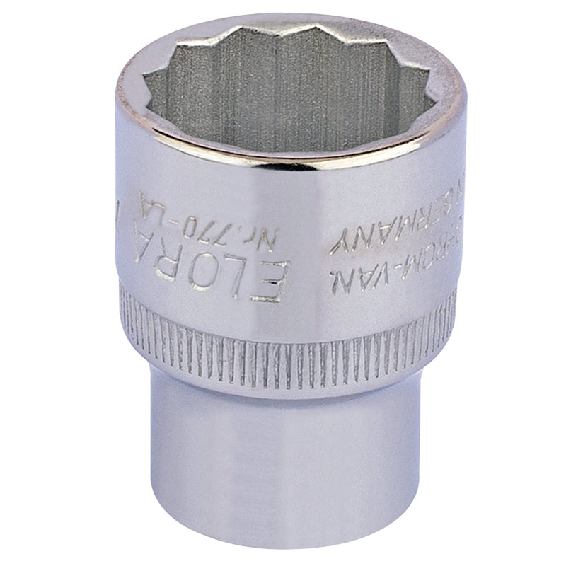 Draper 24442 Elora Bi-Hexagon Socket, 1/2" Sq. Dr., 7/8"