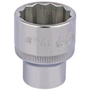 Draper 24484 Elora Bi-Hexagon Socket, 1/2" Sq. Dr., 1.1/16"