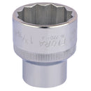 Draper 24509 Elora Bi-Hexagon Socket, 1/2" Sq. Dr., 1.3/16"