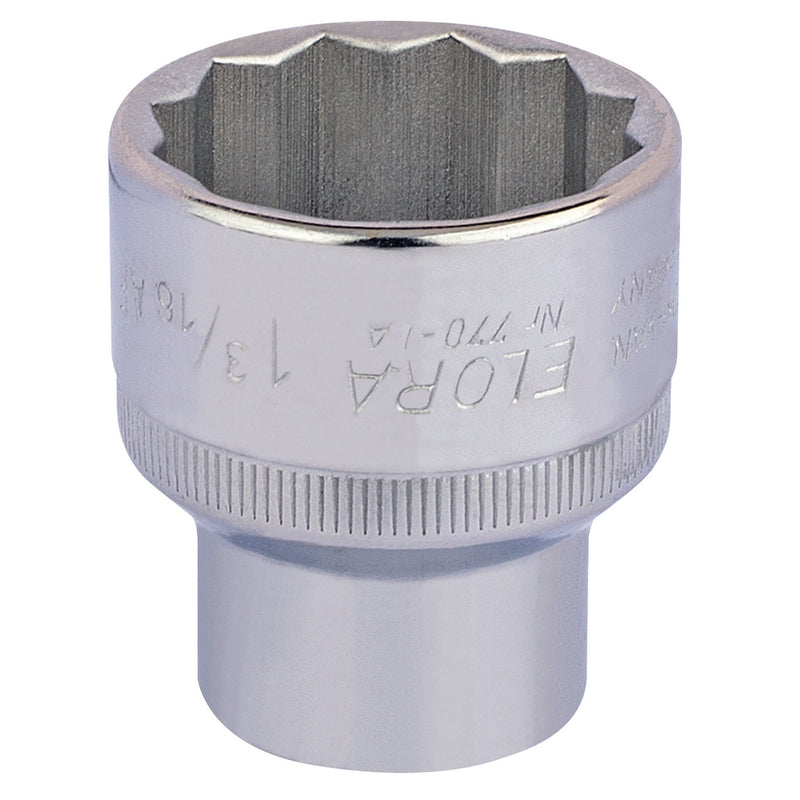 Draper 24509 Elora Bi-Hexagon Socket, 1/2" Sq. Dr., 1.3/16"