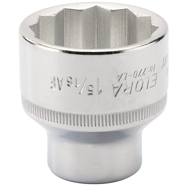 Draper 24525 HI-TORQ&#174; 1.5/16 12 Point Socket, 1/2" Sq. Dr. (Sold Loose)