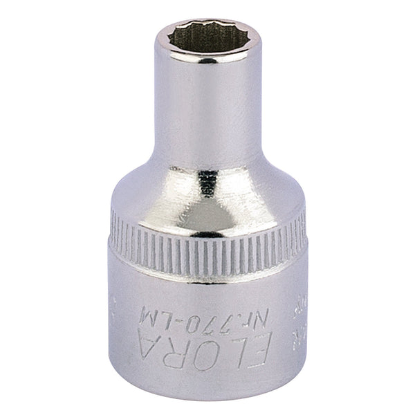 Draper 24533 Elora Bi-Hexagon Socket, 1/2" Sq. Dr., 8mm