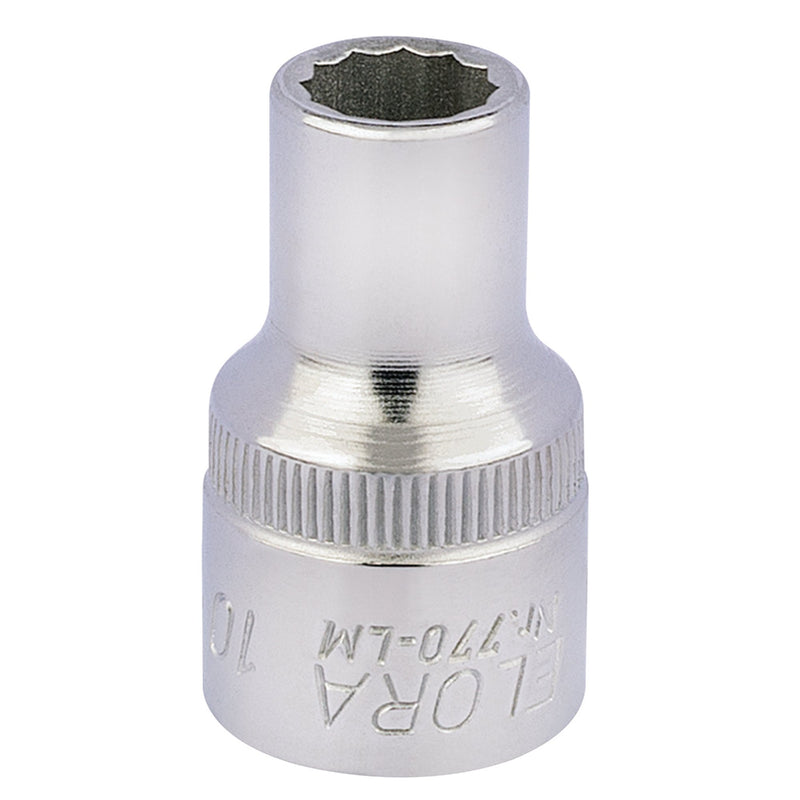 Draper 24559 Elora Bi-Hexagon Socket, 1/2" Sq. Dr., 10mm