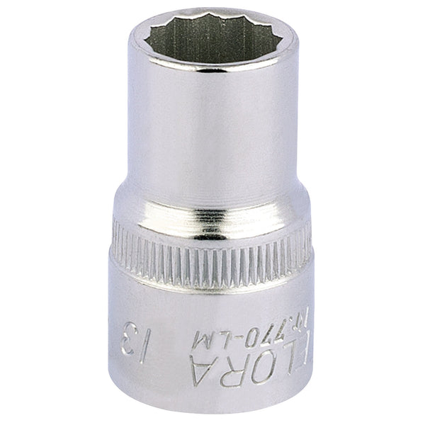 Draper 24583 Elora Bi-Hexagon Socket, 1/2" Sq. Dr., 13mm