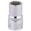 Draper 24591 Elora Bi-Hexagon Socket, 1/2" Sq. Dr., 14mm