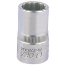 Draper 24608 Elora Bi-Hexagon Socket, 1/2" Sq. Dr., 15mm