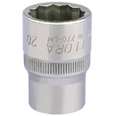 Draper 24658 Elora Bi-Hexagon Socket, 1/2" Sq. Dr., 20mm