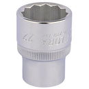 Draper 24674 Elora Bi-Hexagon Socket, 1/2" Sq. Dr., 22mm