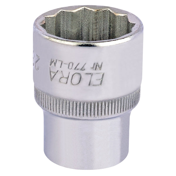 Draper 24682 Elora Bi-Hexagon Socket, 1/2" Sq. Dr., 23mm