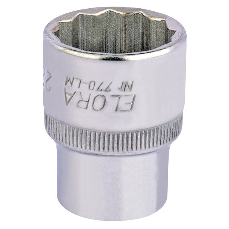 Draper 24682 Elora Bi-Hexagon Socket, 1/2" Sq. Dr., 23mm