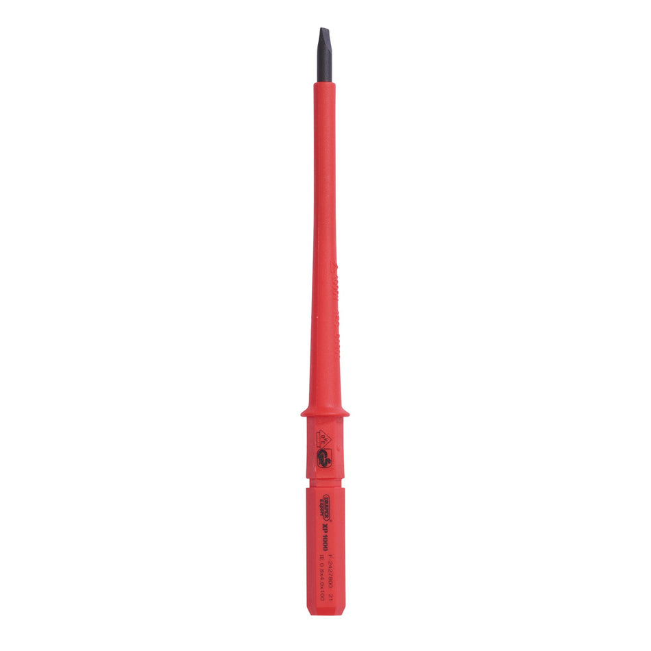 Draper 24738 XP1000 VDE Plain Slot Interchangeable Screwdriver Blade, 4 x 100mm