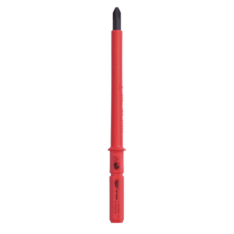 Draper 24743 XP1000 VDE Cross Slot Interchangeable Screwdriver Blade, No.2 x 100mm