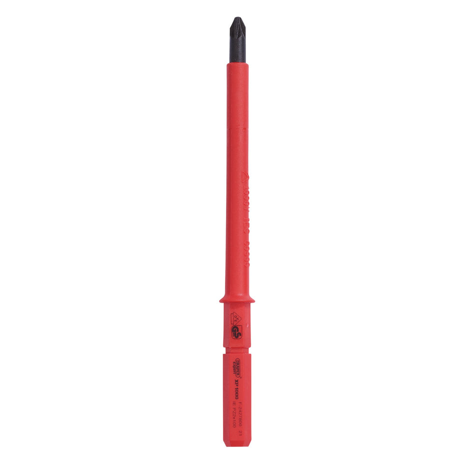 Draper 24746 XP1000 VDE PZ Type Interchangeable Screwdriver Blade, No.2 x 100mm
