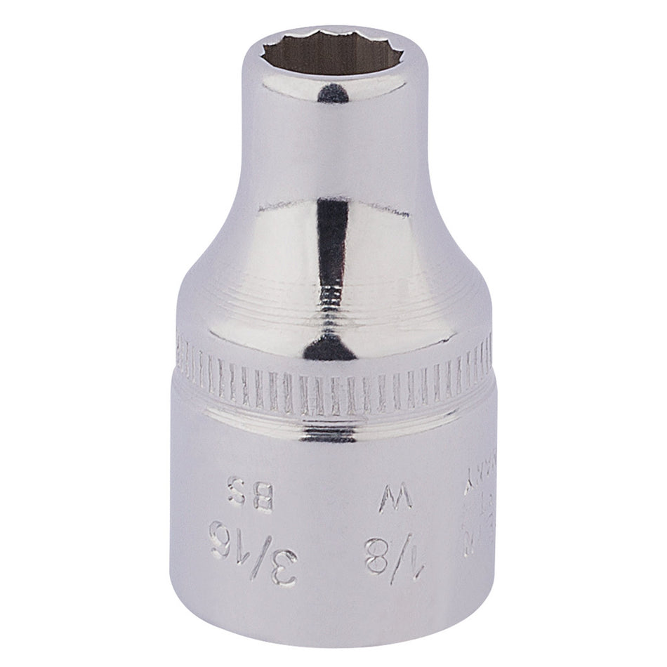 Draper 24799 Elora Whitworth Bi-Hexagon Socket, 1/2" Sq. Dr., 1/8"