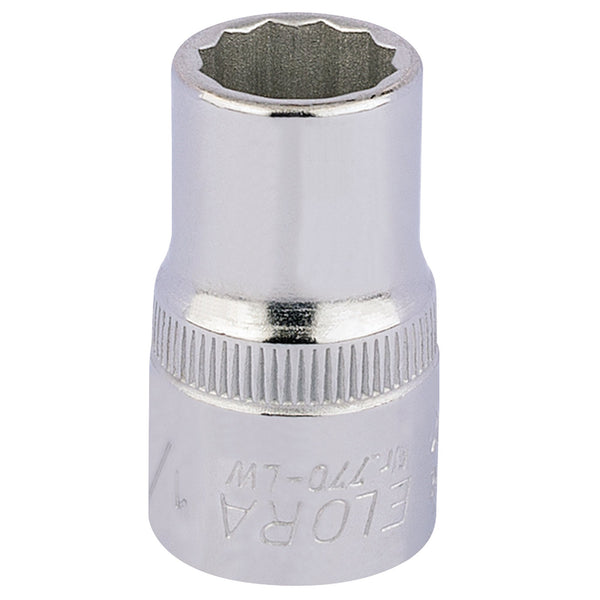 Draper 24814 Elora Whitworth Bi-Hexagon Socket, 1/2" Sq. Dr., 1/4"
