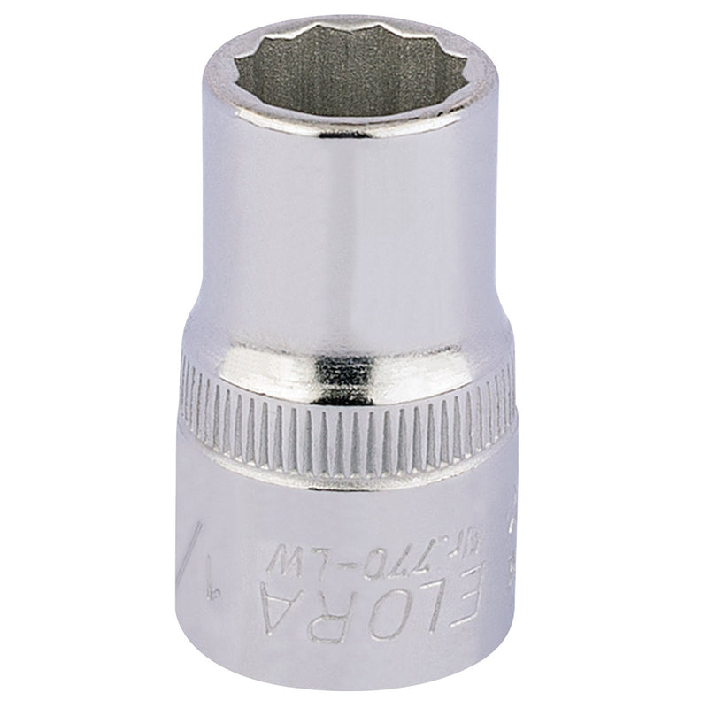 Draper 24814 Elora Whitworth Bi-Hexagon Socket, 1/2" Sq. Dr., 1/4"