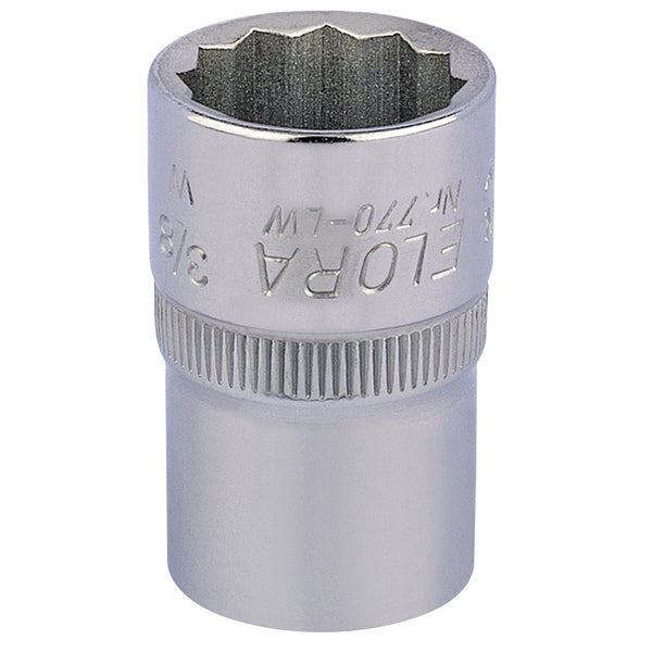 Draper 24830 Elora Whitworth Bi-Hexagon Socket, 1/2" Sq. Dr., 3/8"