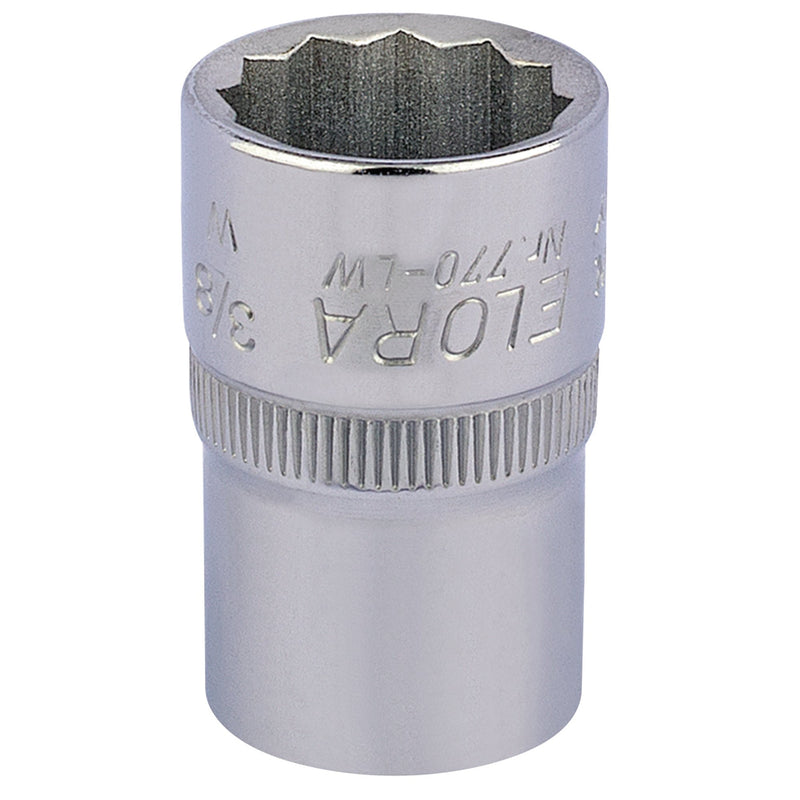 Draper 24830 Elora Whitworth Bi-Hexagon Socket, 1/2" Sq. Dr., 3/8"