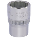 Draper 24848 Elora Whitworth Bi-Hexagon Socket, 1/2" Sq. Dr., 7/16"