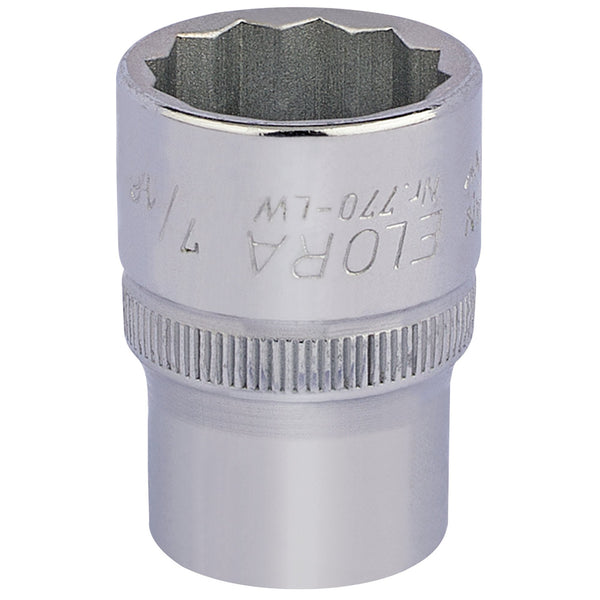 Draper 24848 Elora Whitworth Bi-Hexagon Socket, 1/2" Sq. Dr., 7/16"