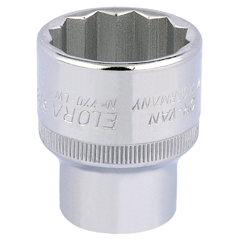 Draper 24872 Elora Whitworth Bi-Hexagon Socket, 1/2" Sq. Dr., 5/8"