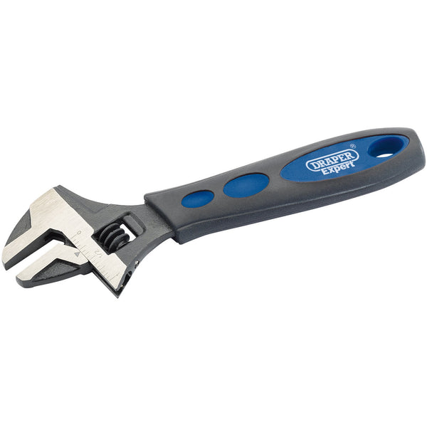 Draper 24893 Soft Grip Crescent-Type Adjustable Wrench, 150mm