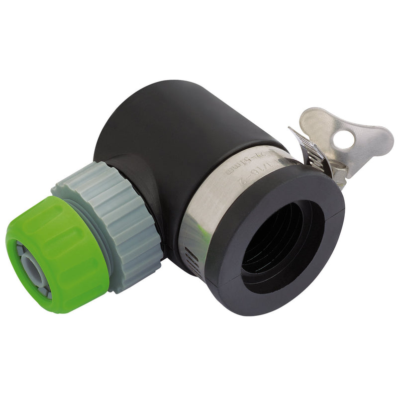 Draper 24919 90&deg; Right Angle Lock on Tap Connector
