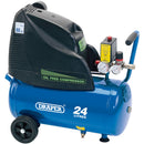 Draper 24978 Direct Drive Oil Free Air Compressor, 24L, 1.1kW