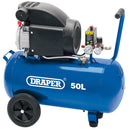 Draper 24981 Direct Drive Oiled Air Compressor, 50L, 1.5kW