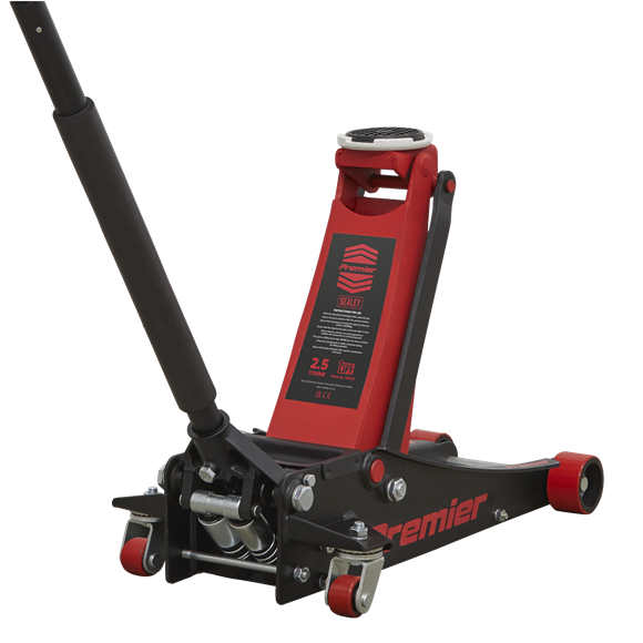 Sealey 2501LE 2.5tonne Low Entry Trolley Jack with Rocket Lift