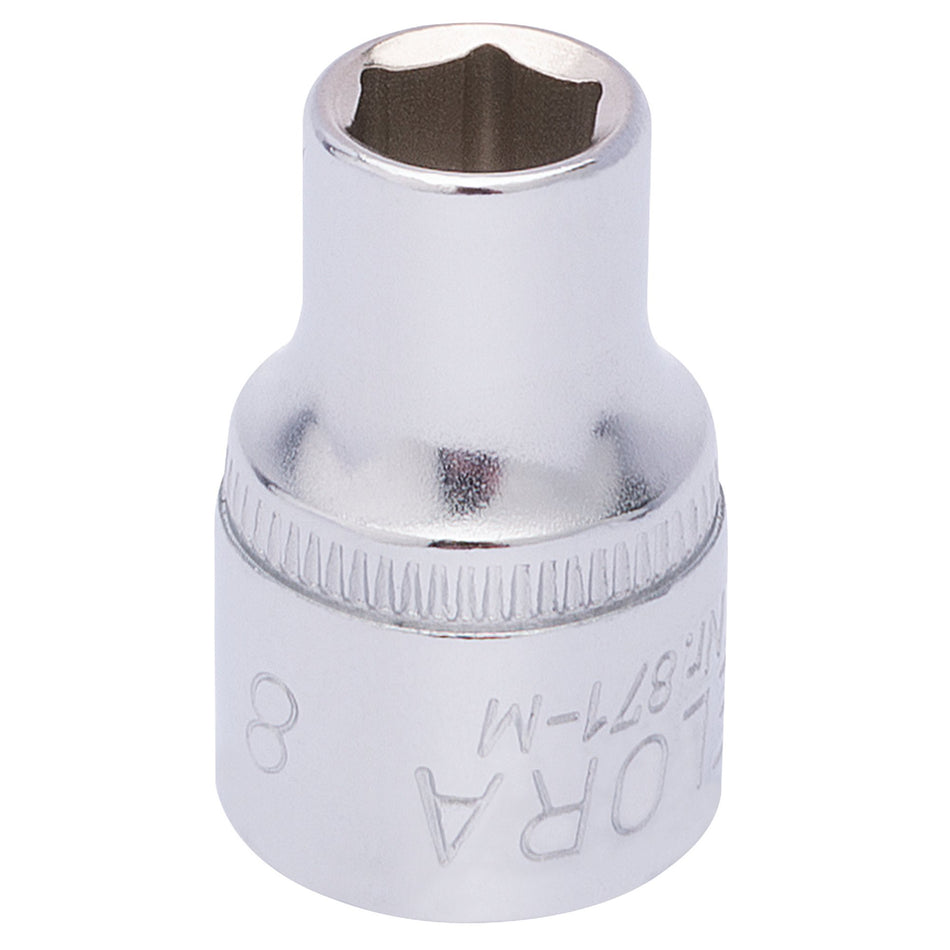 Draper 25846 Elora Hexagon Socket, 3/8" Sq. Dr., 8mm