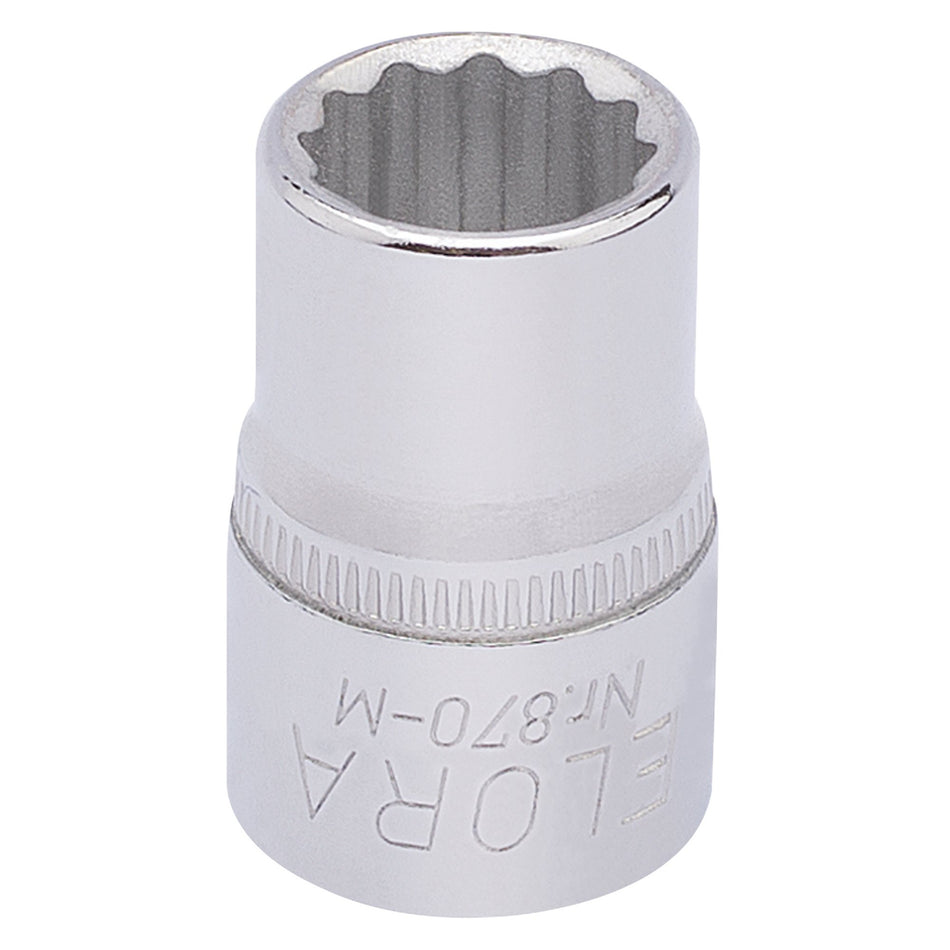 Draper 25870 Elora Bi-Hexagon Socket, 3/8" Sq. Dr., 11mm