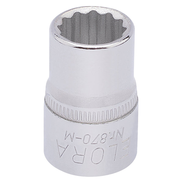 Draper 25870 Elora Bi-Hexagon Socket, 3/8" Sq. Dr., 11mm