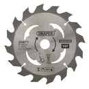 Draper 25877 TCT Cordless Construction Circular Saw Blade for Wood & Composites, 165 x 20mm, 16T