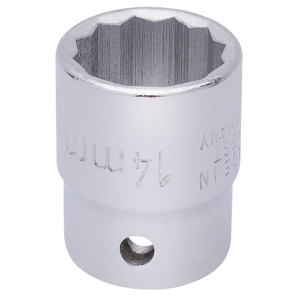 Draper 25903 Elora Bi-Hexagon Socket, 3/8" Sq. Dr., 14mm