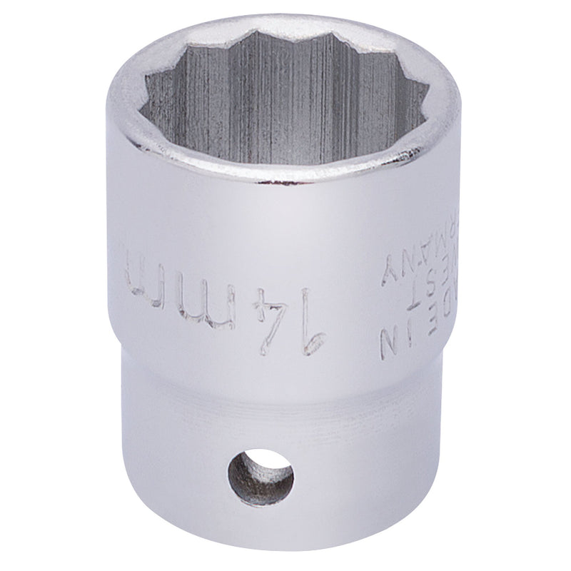 Draper 25903 Elora Bi-Hexagon Socket, 3/8" Sq. Dr., 14mm