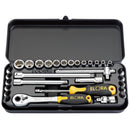 Draper 25931 Elora Metric Socket Set, 1/4" Sq. Dr. (31 Piece)