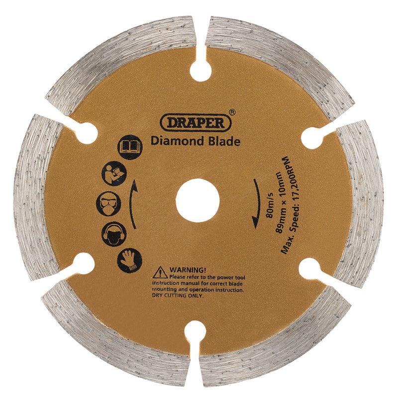 Draper 25976 89mm Diamond Blade for Draper Storm Force&