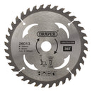 Draper 26013 TCT Cordless Construction Circular Saw Blade for Wood & Composites, 165 x 20mm, 36T