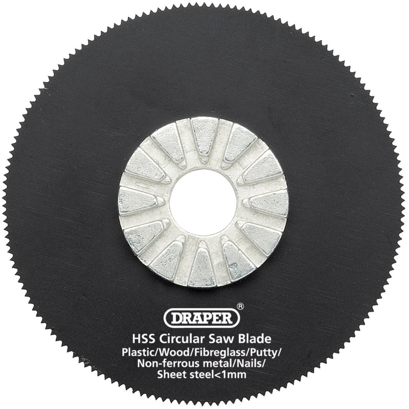 Draper 26073 HSS Circular Saw Blade, 63mm Diameter, 18tpi