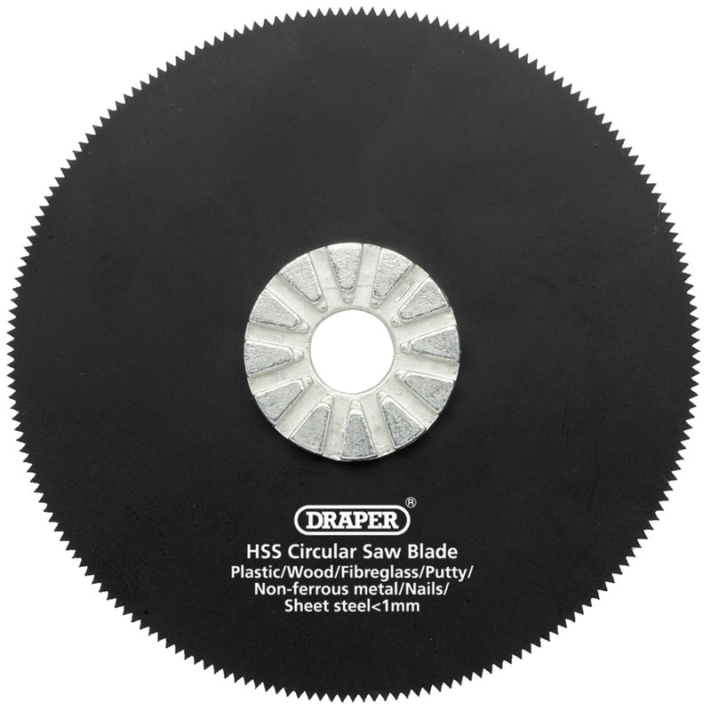 Draper 26074 HSS Circular Saw Blade, 88mm Diameter, 18tpi