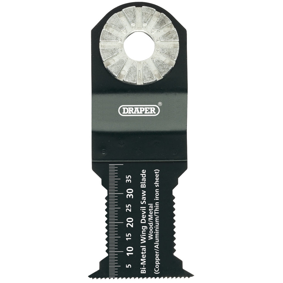 Draper 26128 Bi-Metal Wing Devil Saw Blade, 36 x 22mm, 18tpi